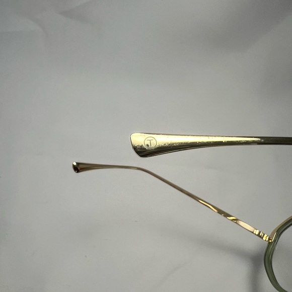 Tijn Tica Palace Green Geometric Eyeglasses with Case - Picture 12 of 13